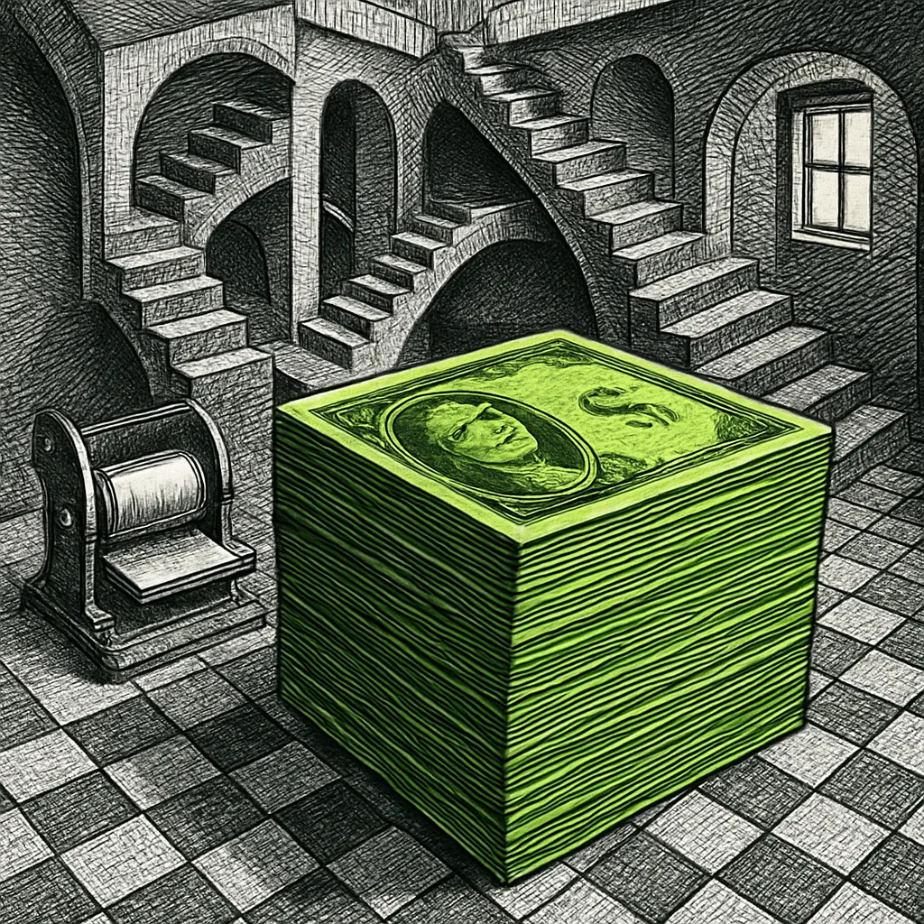 Cover art for Why printing more money fails to make a country richer