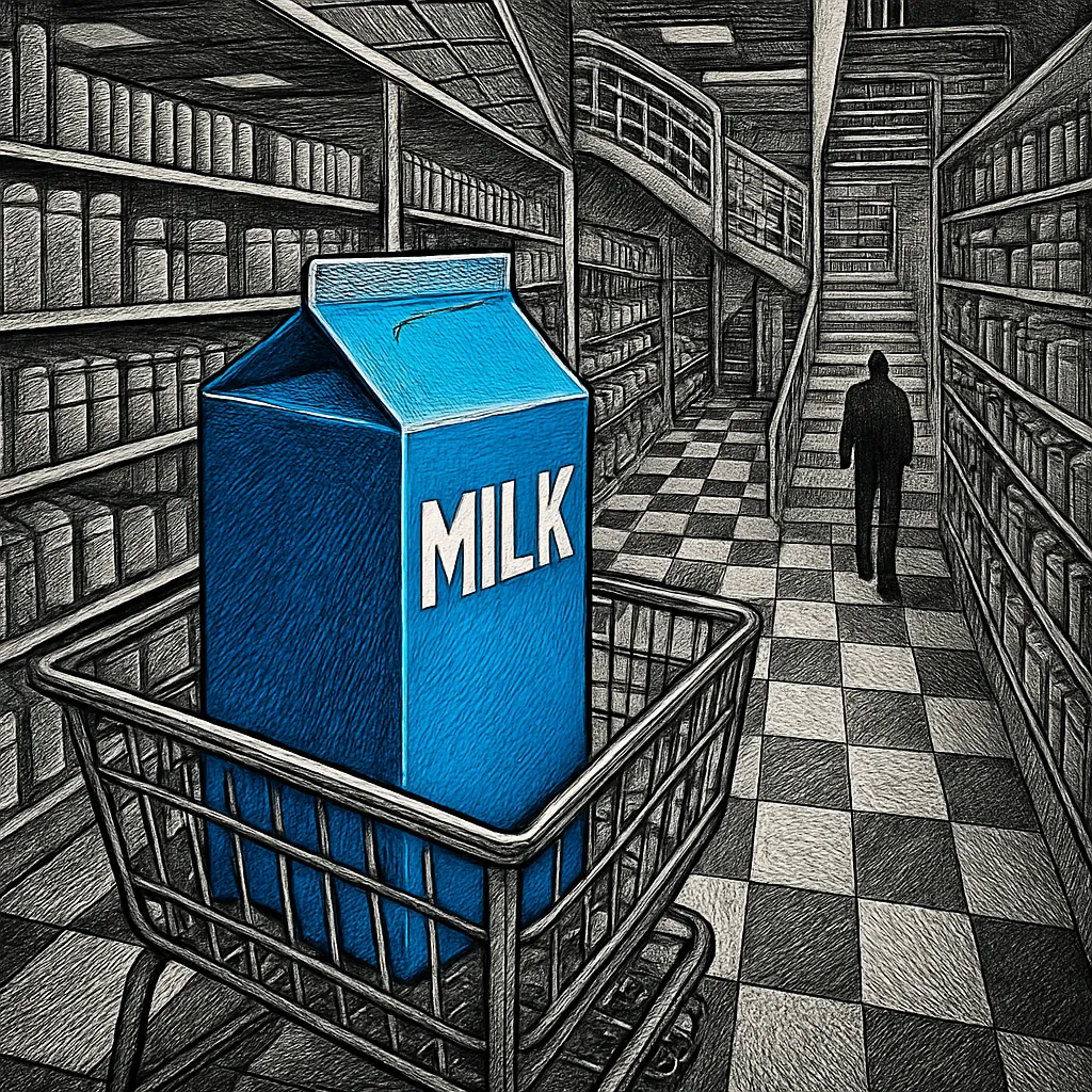 Cover art for Why supermarkets put milk at the back of the store