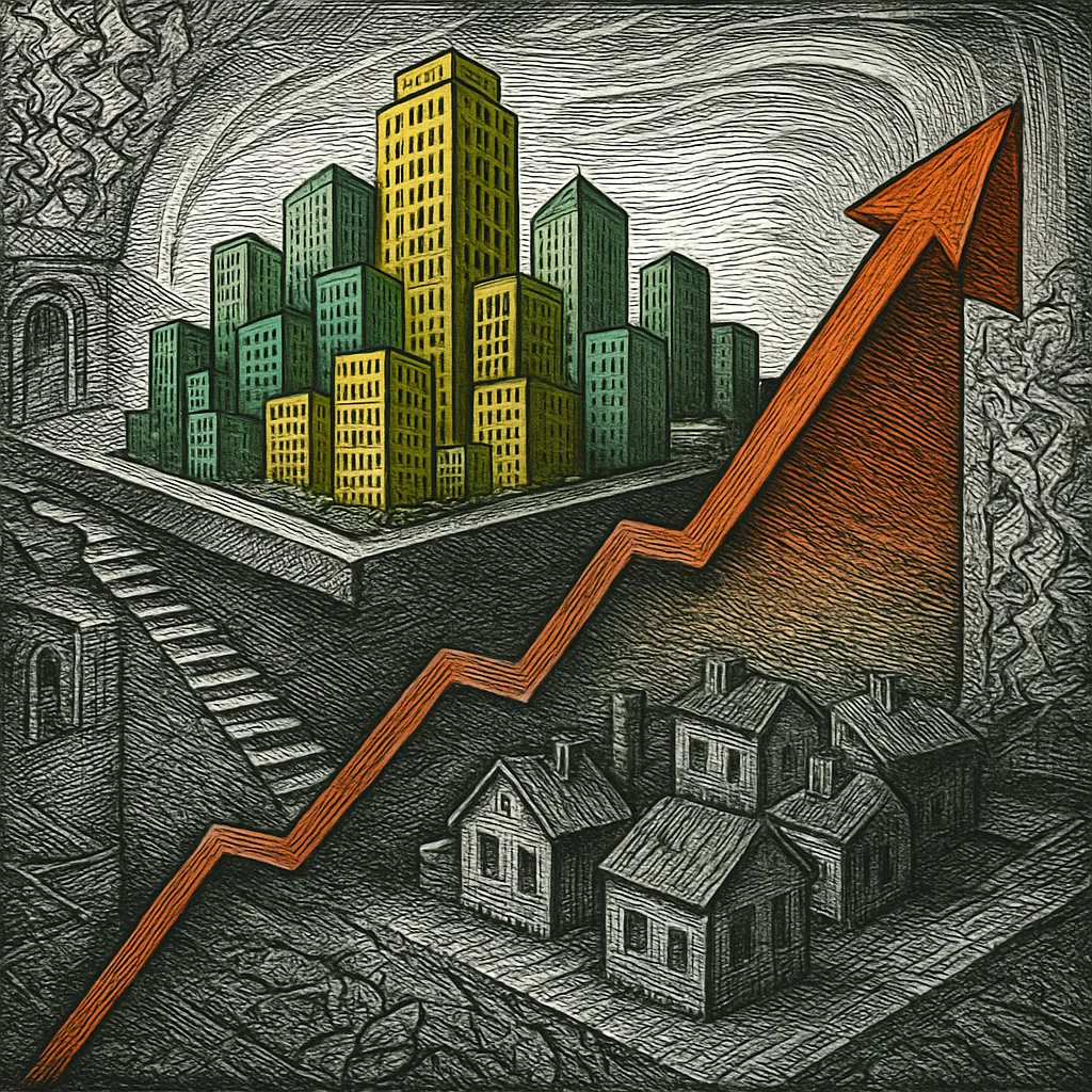 Cover art for Why the economy splits into two worlds