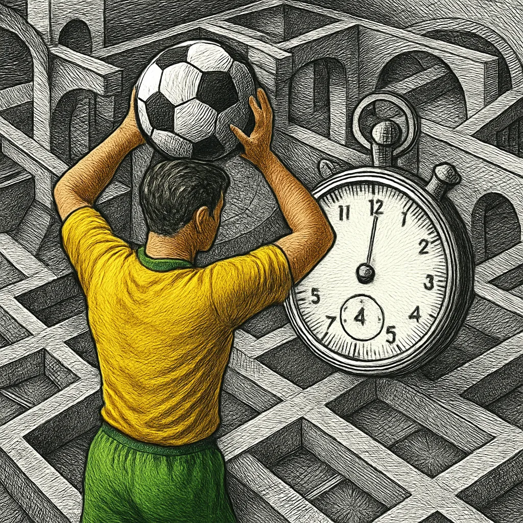 Cover art for Why the World Cup adds five seconds to restarts