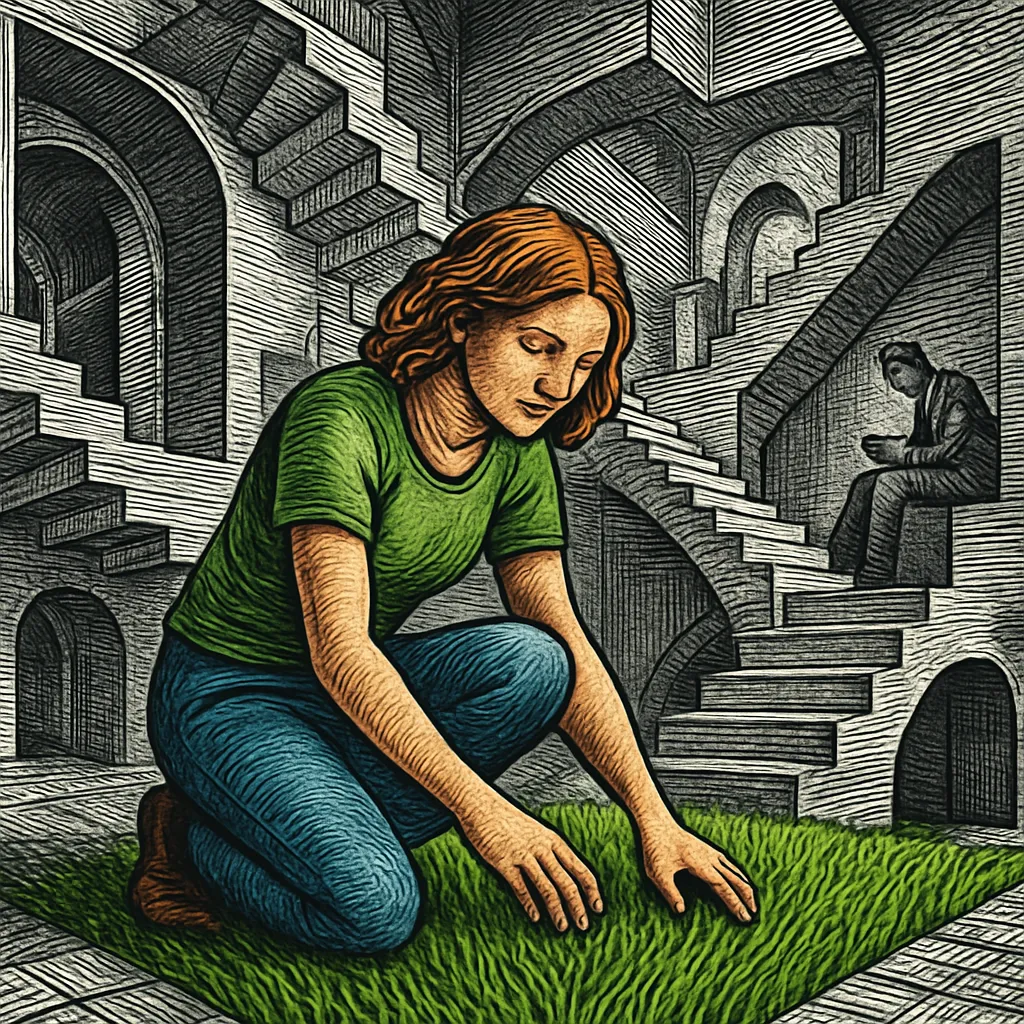 Cover art for Why touching grass is a badge of honor as people flee screens