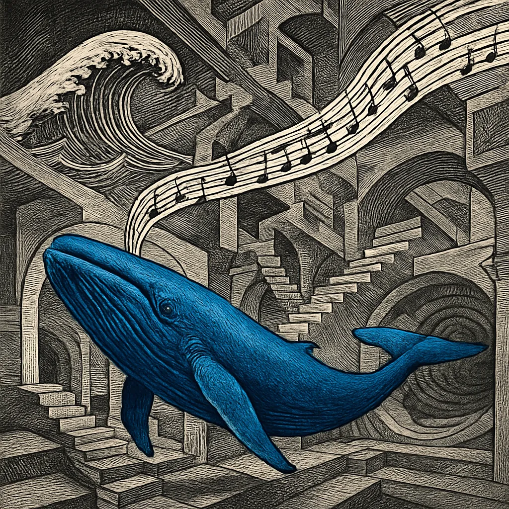 Cover art for Why whale songs travel across oceans and change every year