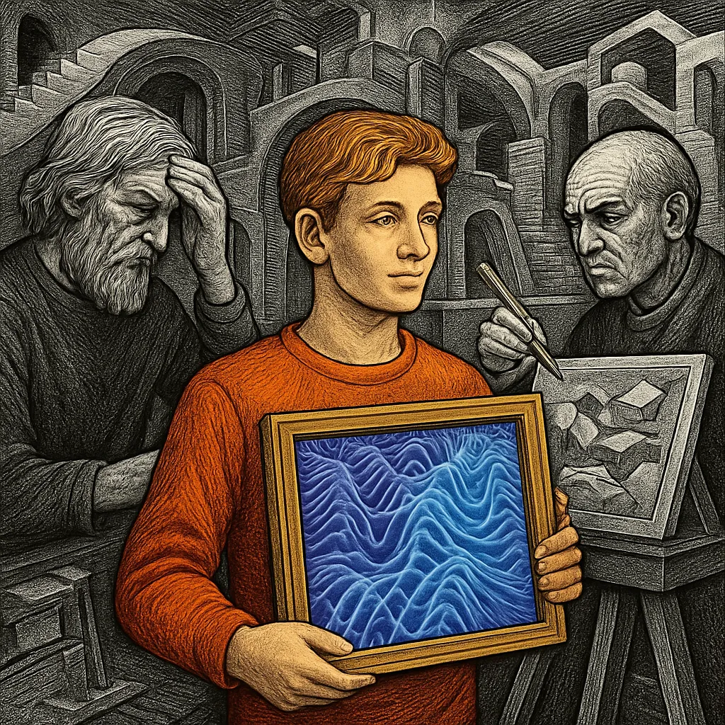 Cover art for Why young collectors buy AI art while artists revolt